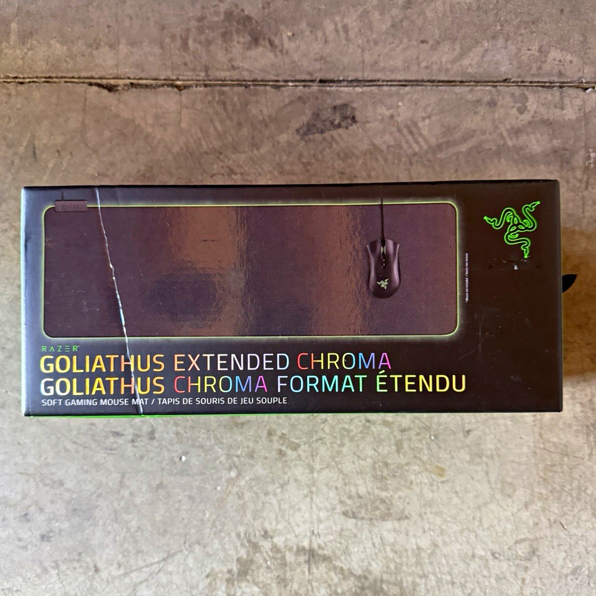 Razer Goliathus Extended Chroma Gaming Mouse Mat Cloth Black/Green 36x11.6"