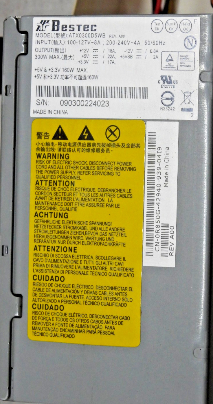 Bestec ATX0300D5WB REV A00 Desktop ATX Power Supply USED