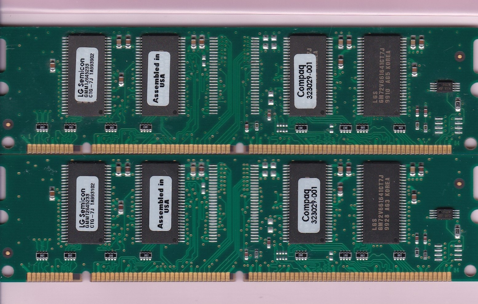 64MB 2x32MB PC100 SDR DIMM Desktop RAM Kit Compaq 323029-001 GMMT2645233CTG-7J