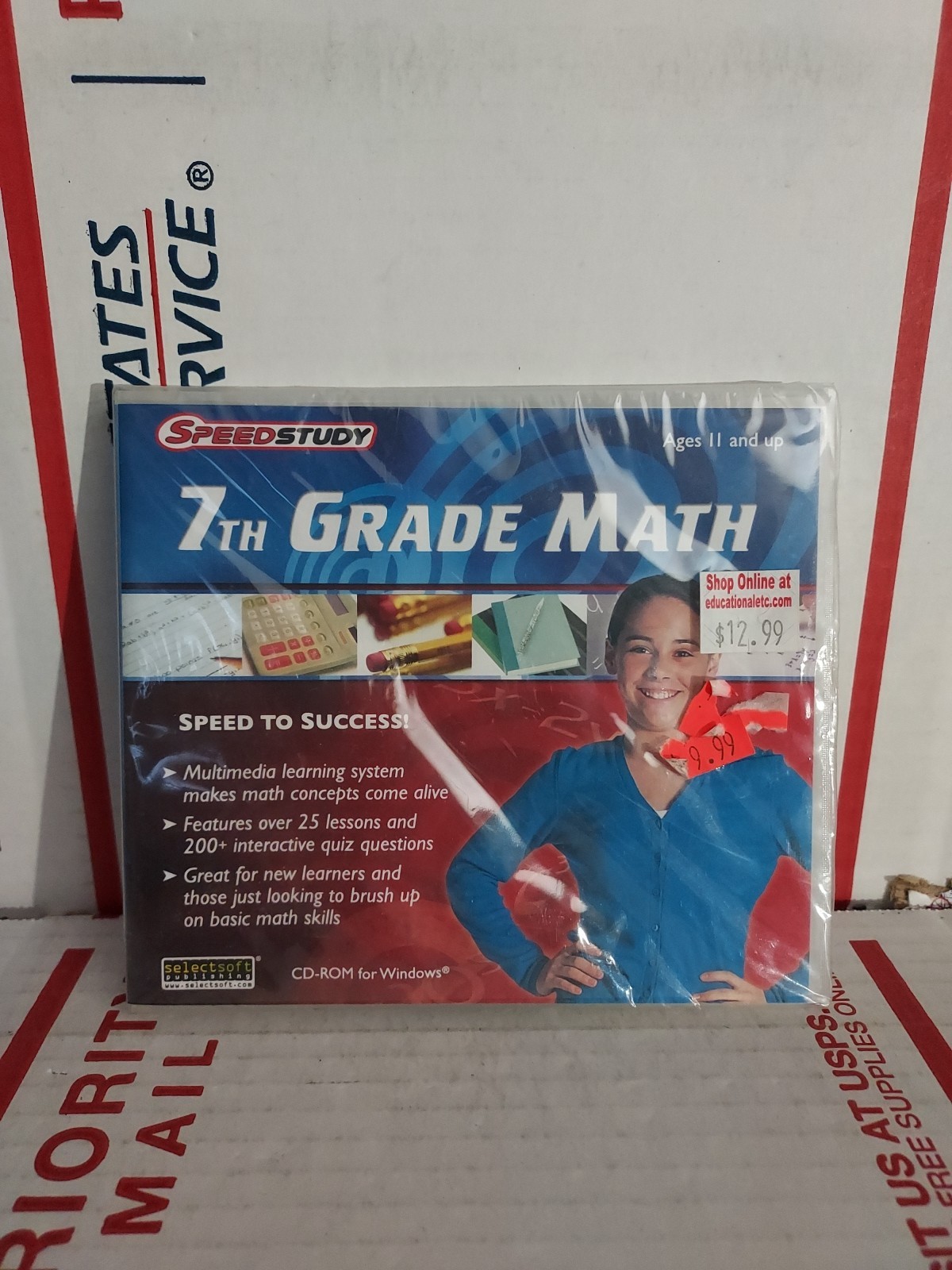 New Selectsoft Publishing CD-ROM Quick Study 7th Grade Math, PC & Mac #162h