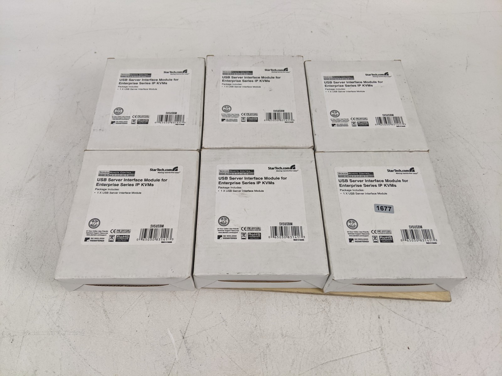 StarTech SV5USBM USB KVM Server Interface Module Lot of 6 CAT5 Dongle