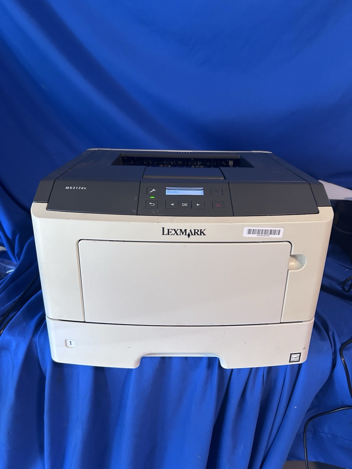 Lexmark MS312DN Workgroup Laser Printer Good w/Toner 56K PgsPower and USB Cord
