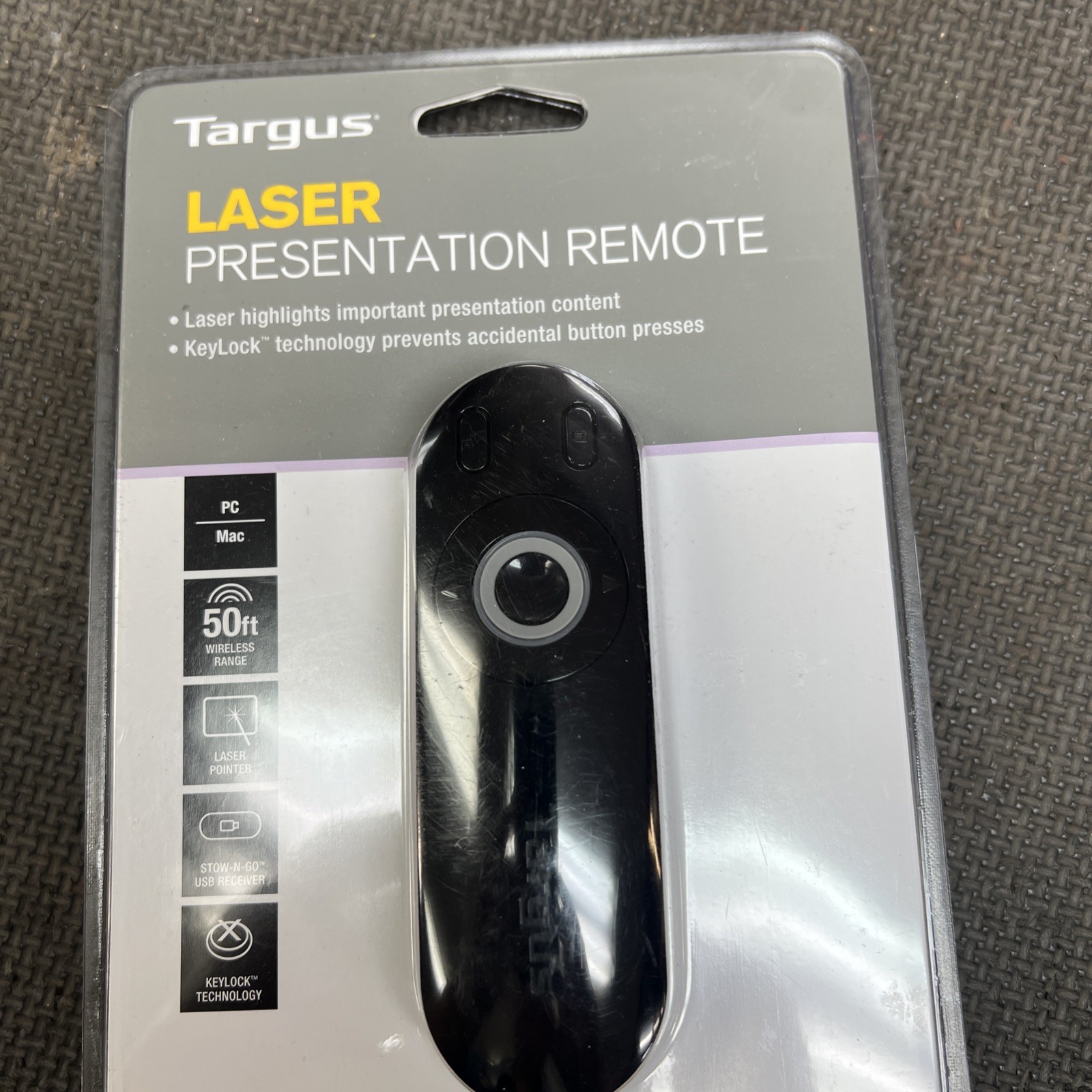 Brand New Targus Laser Presentation Remote Key Lock 50 Ft Sealed