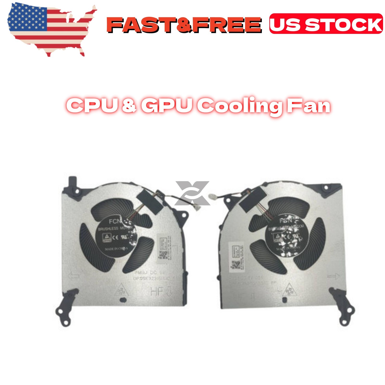 CPU/GPU Cooling Fan Fit For Lenovo Legion 5 5I 15IMH05 15IMH05H 15ARH05 15ARH05H