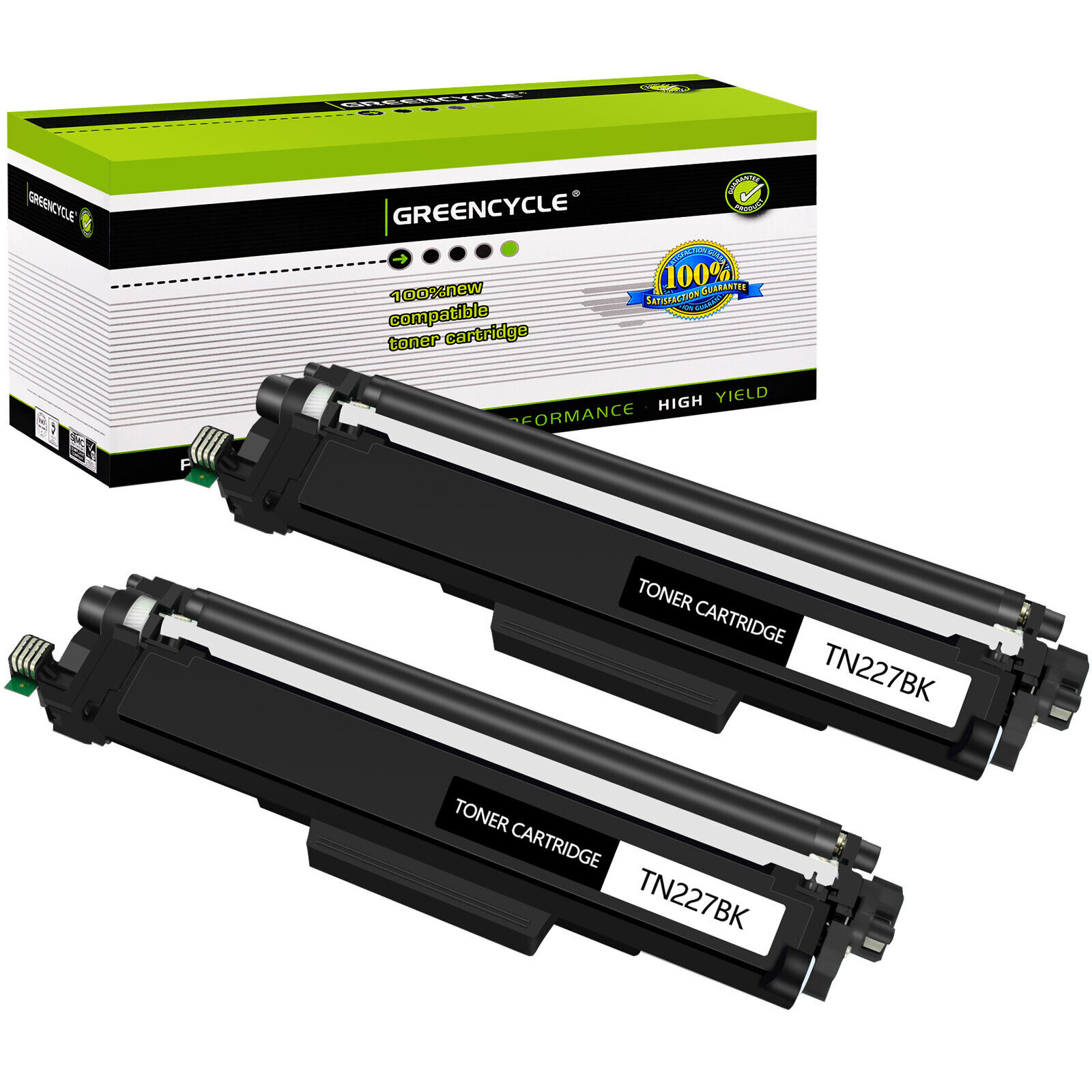 2PK TN227 BK Toner Cartridge Fit For Brother MFC-L3730CDN HL-L3210CW HL-L3230CDW