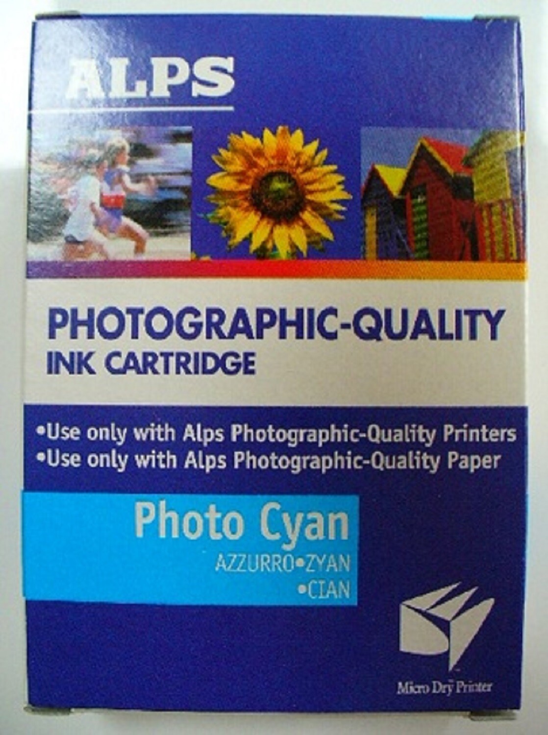 ALPS PHOTO CYAN  INK - Use In Alps MD-1300 & MD-5000 with Alps Photo Paper