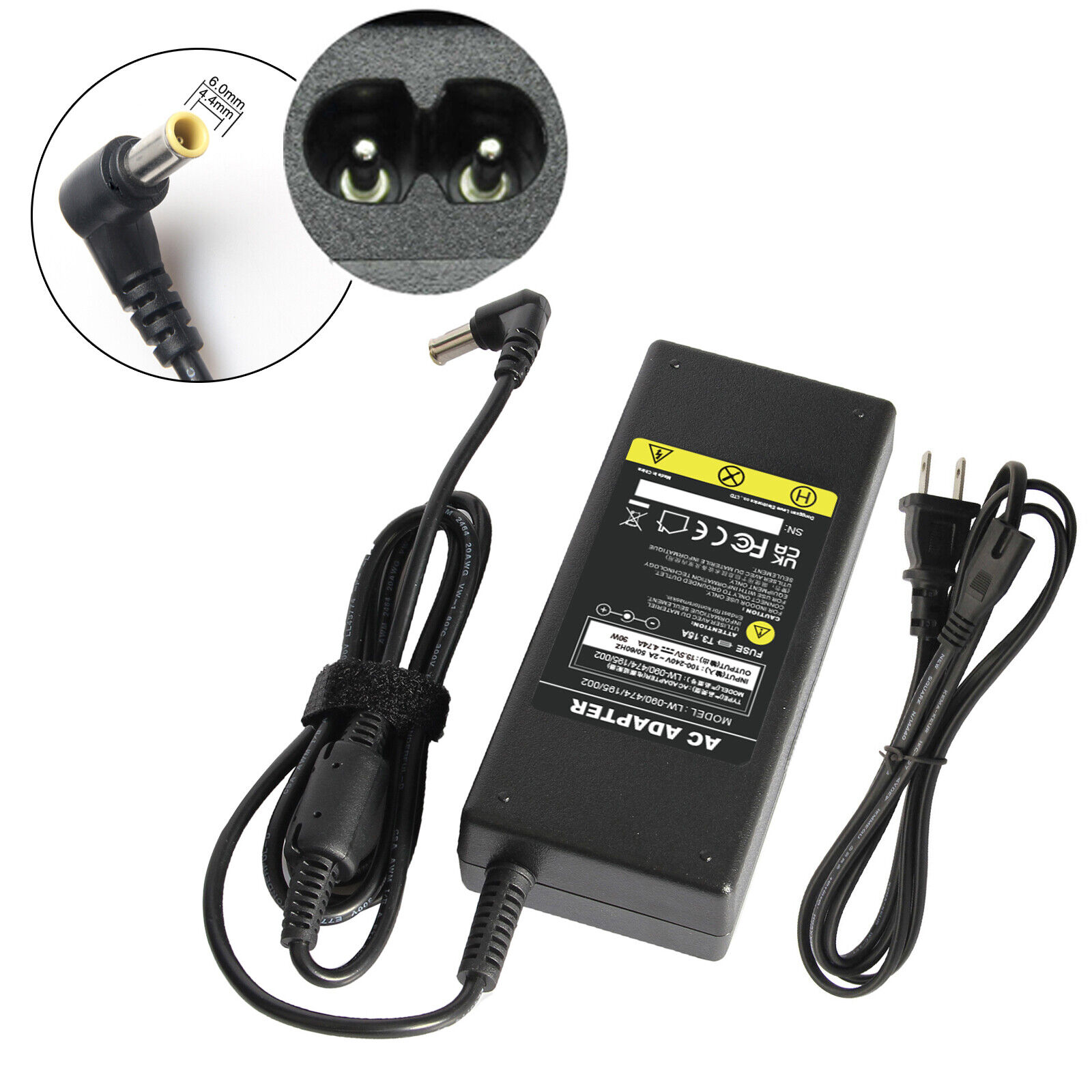 AC Adapter For LG 24MP59HT-P 27EA31V-B 27M45H-B LED Monitor Power Supply Cord