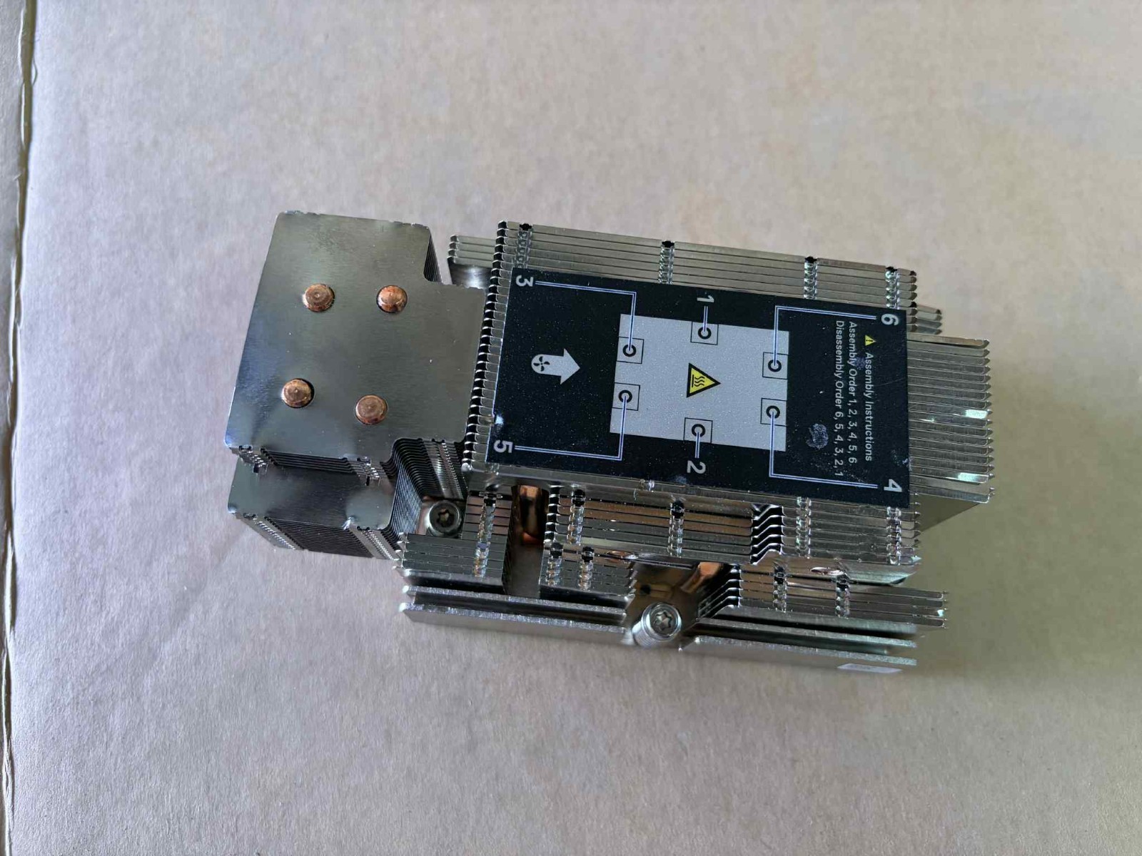 OEM Dell PowerEdge R7625 High Perfermance Heatsink AMD 1U 2U 3V23D BBB