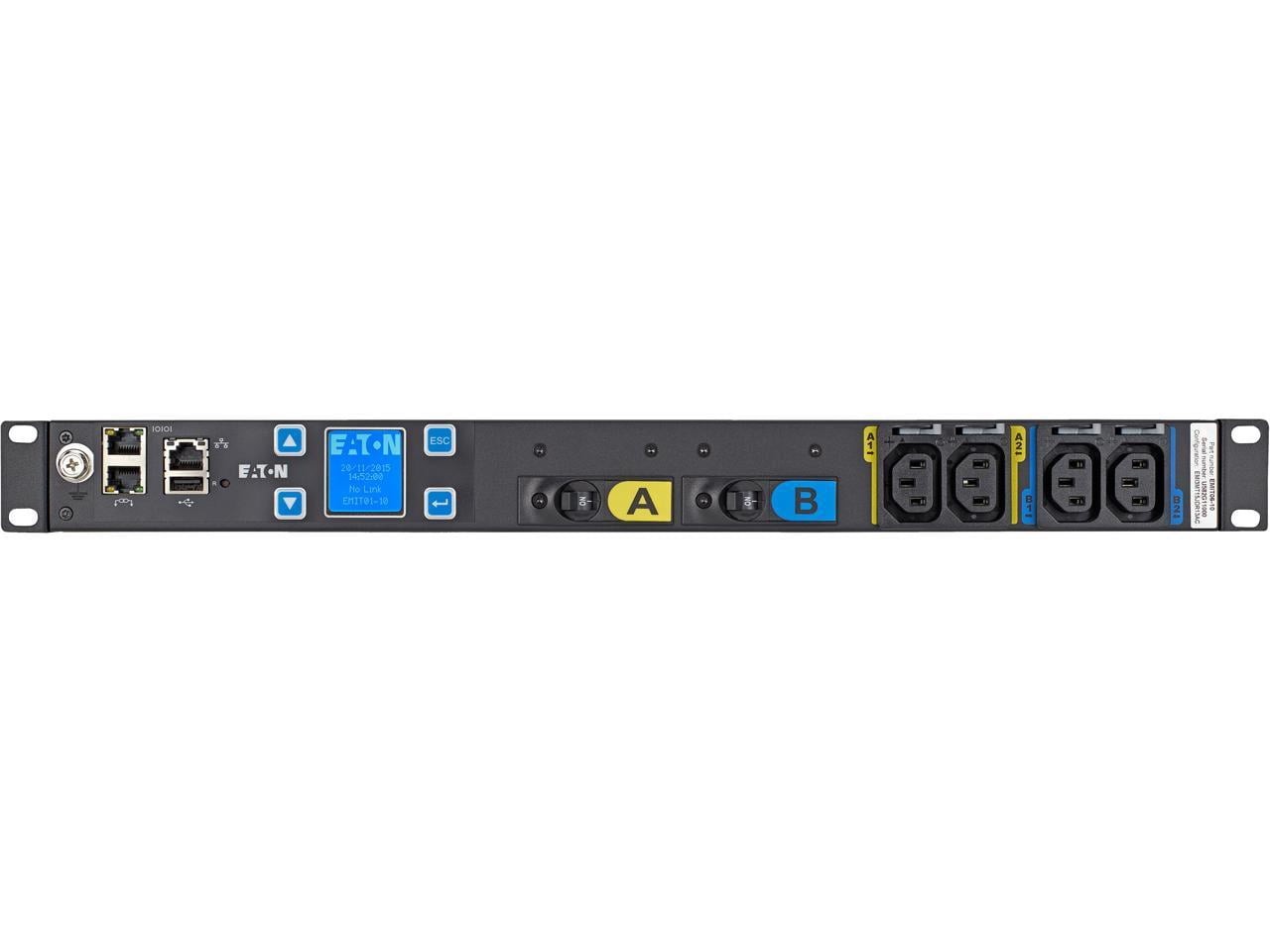 Eaton Metered Input Rack Power Distribution Unit, 14 Outlets, 5.76 kW Max, 230 V