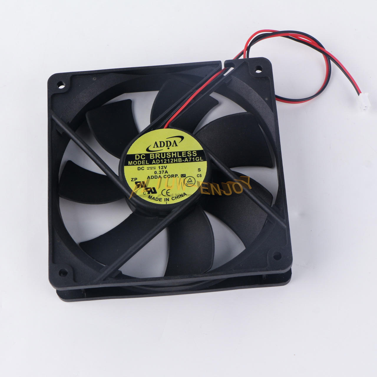 For ADDA FAN DC BRUSHLESS Model AD1212HB-A71GL 12V 0.37A 2 PIN POWER