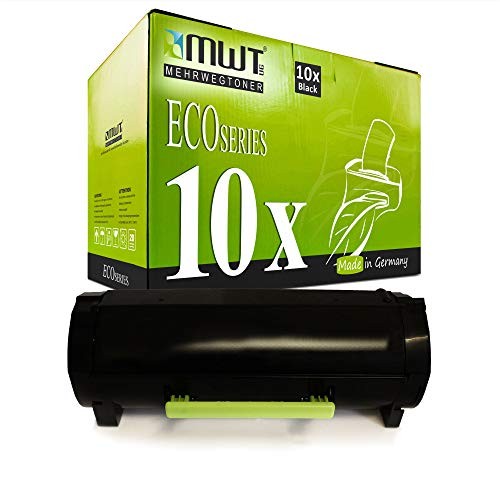 Eurotone 10-Pack Compatible Toner Cartridge for Lexmark 51B2000 Black 2500 Pages