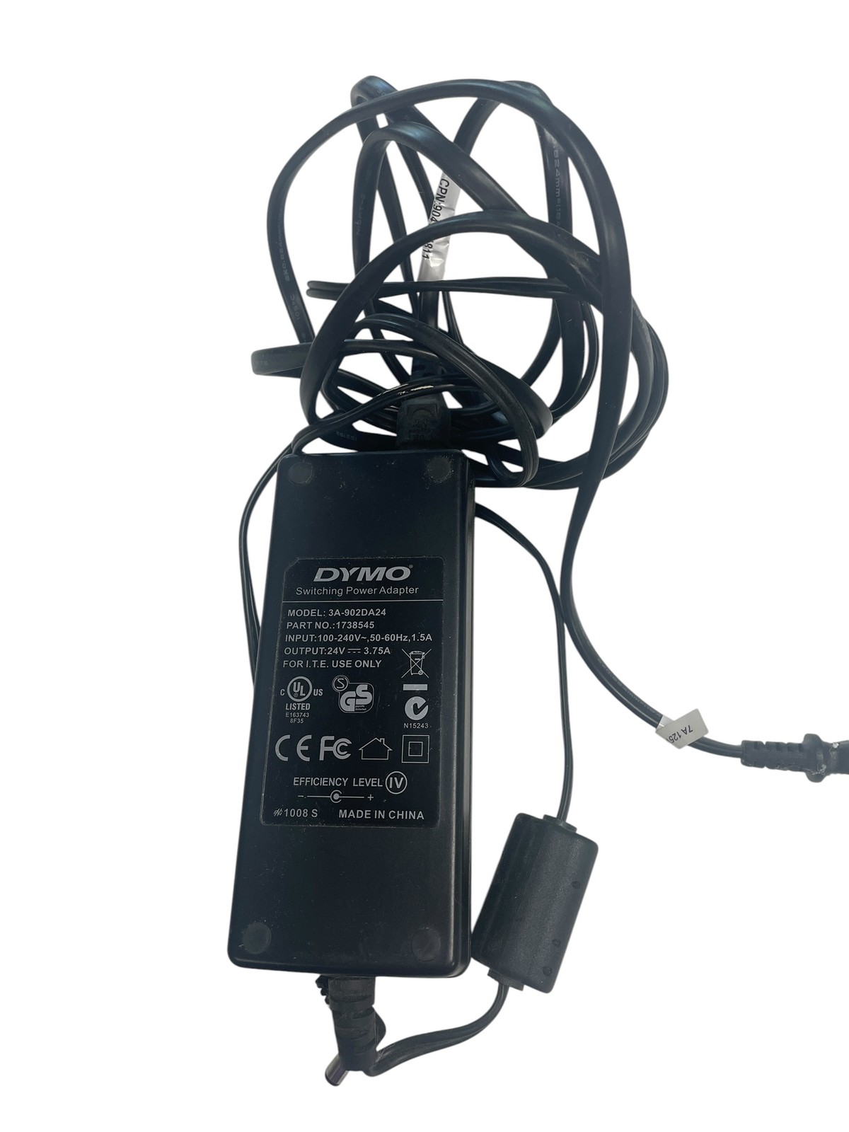 DYMO 3A-902DA24 Switching Power Adapter 24V 3.75A AC DC Power Supply Charger