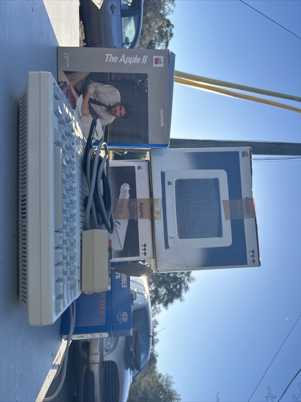 apple 2 computer vintage set
