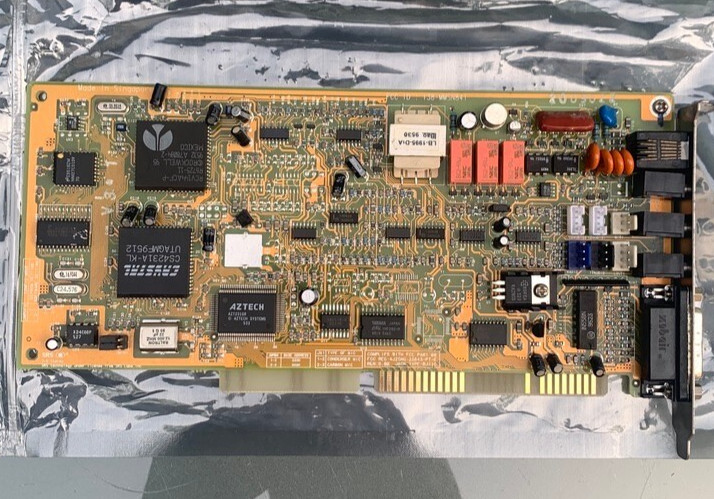 Aztech Technologies I38-mmsn841 Isa Sound Card /modem Vintage
