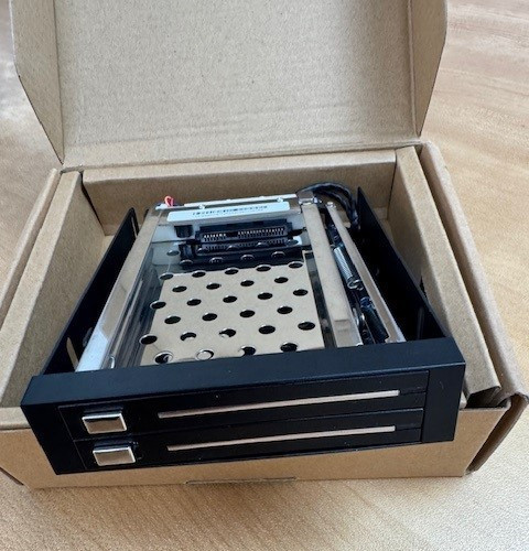 Dual Bay 2.5" Inch SATA III Hard Drive HDD & SSD Tray Caddy Internal C3030