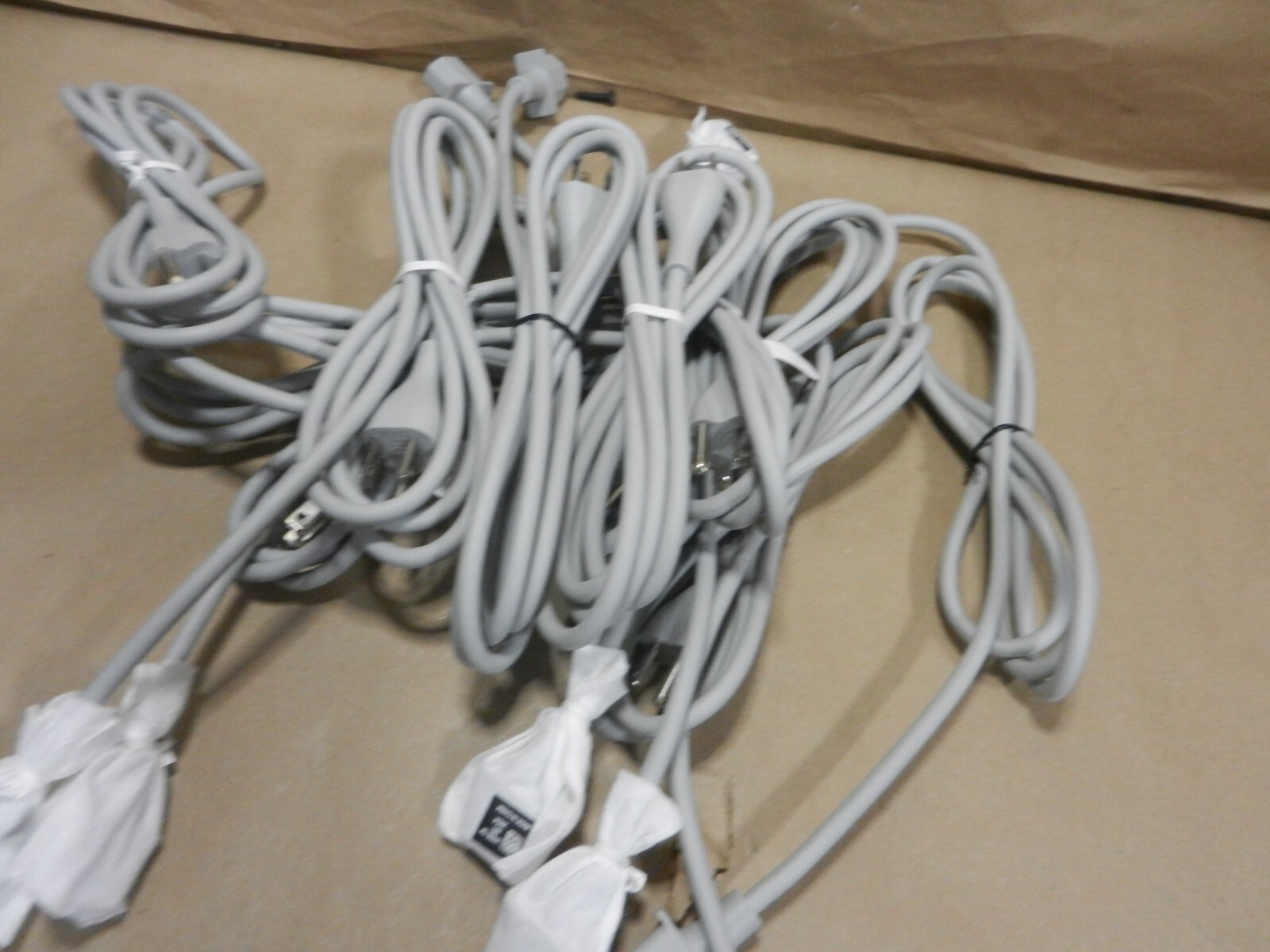 2X LOT - L97630-124  HP Gray 3 Prong Computer Power Cords HPi 4822 /HPI 2924
