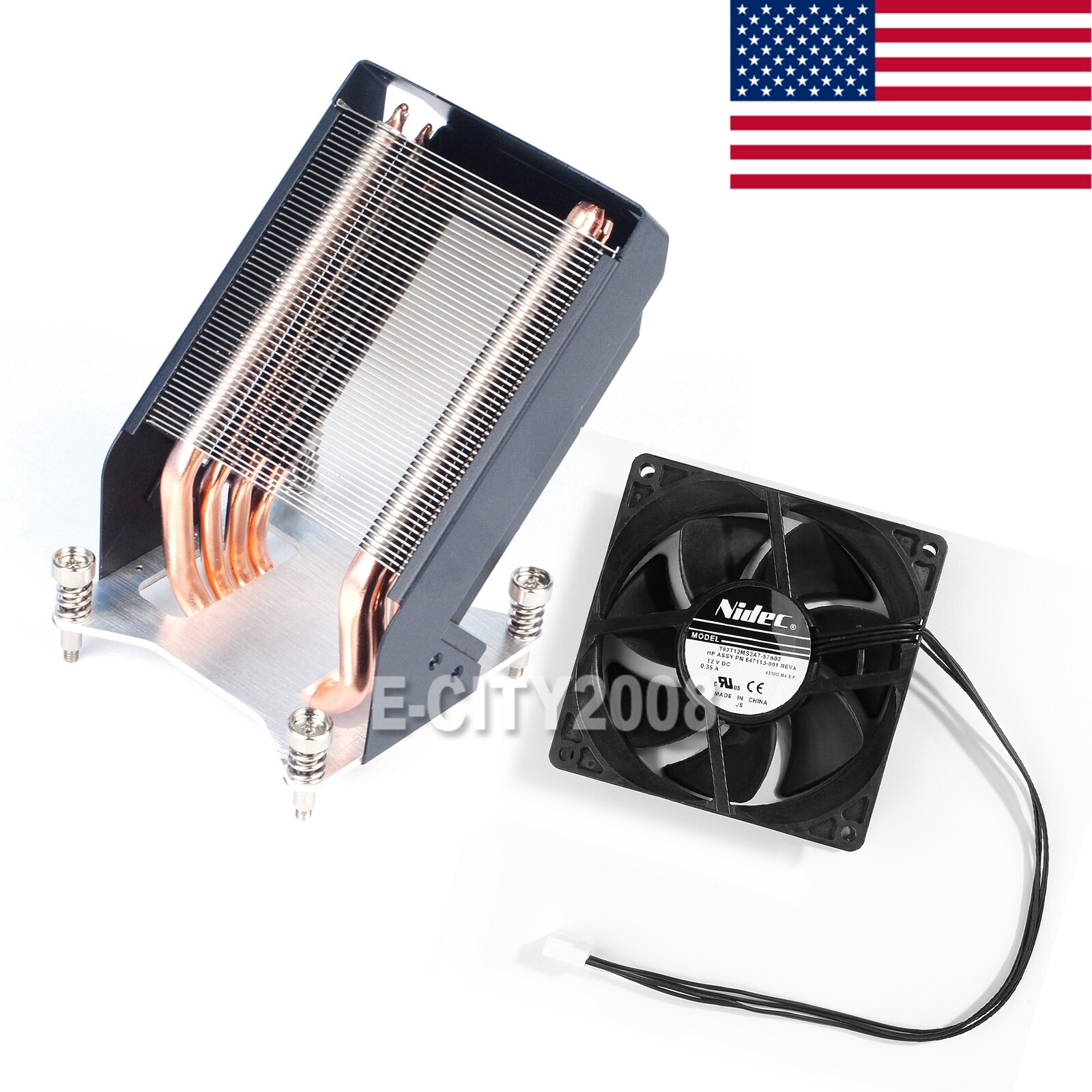 For HP Z840 Z820 Workstation CPU Cooler Heatsink 749598-001 782506-001 with Fan 