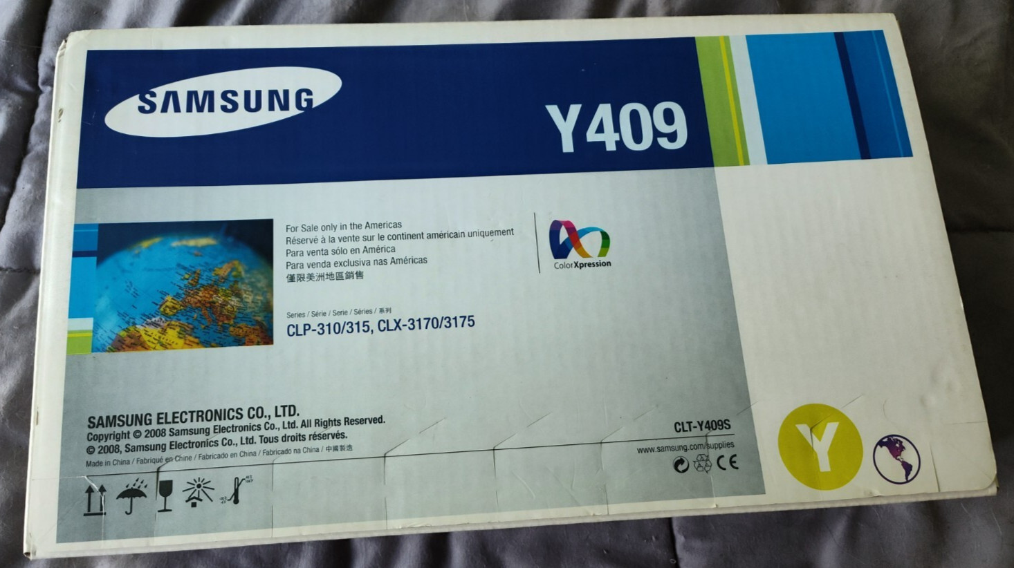 TheGudStuf: Samsung CLT-Y409S Laser Toner Cartridge, OEM, NIB, Factory Sealed