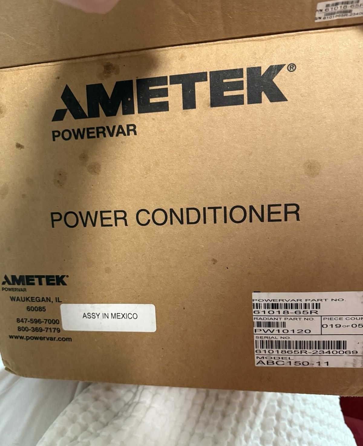 AMETEK Powervar Power Conditioner ABC150-11 MPN: ABC150-11