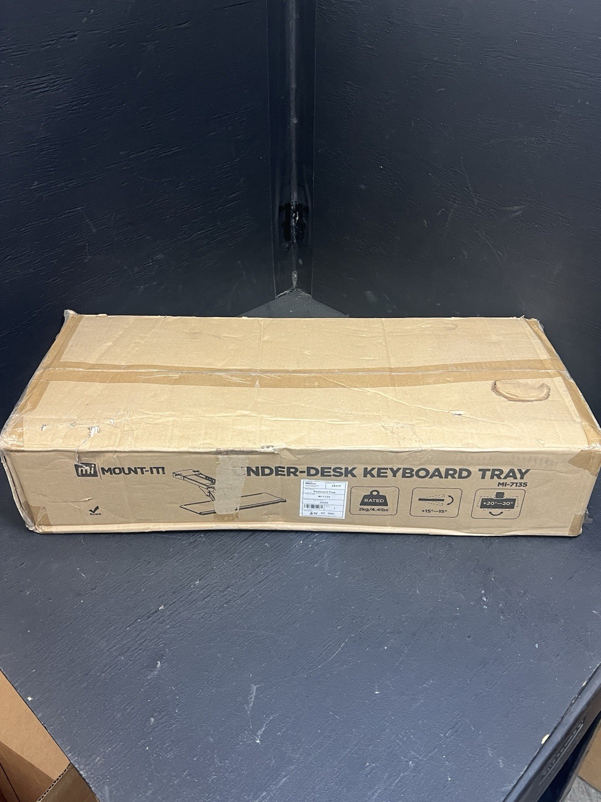 mount-it Under Desk Computer Keyboard and Mouse Tray