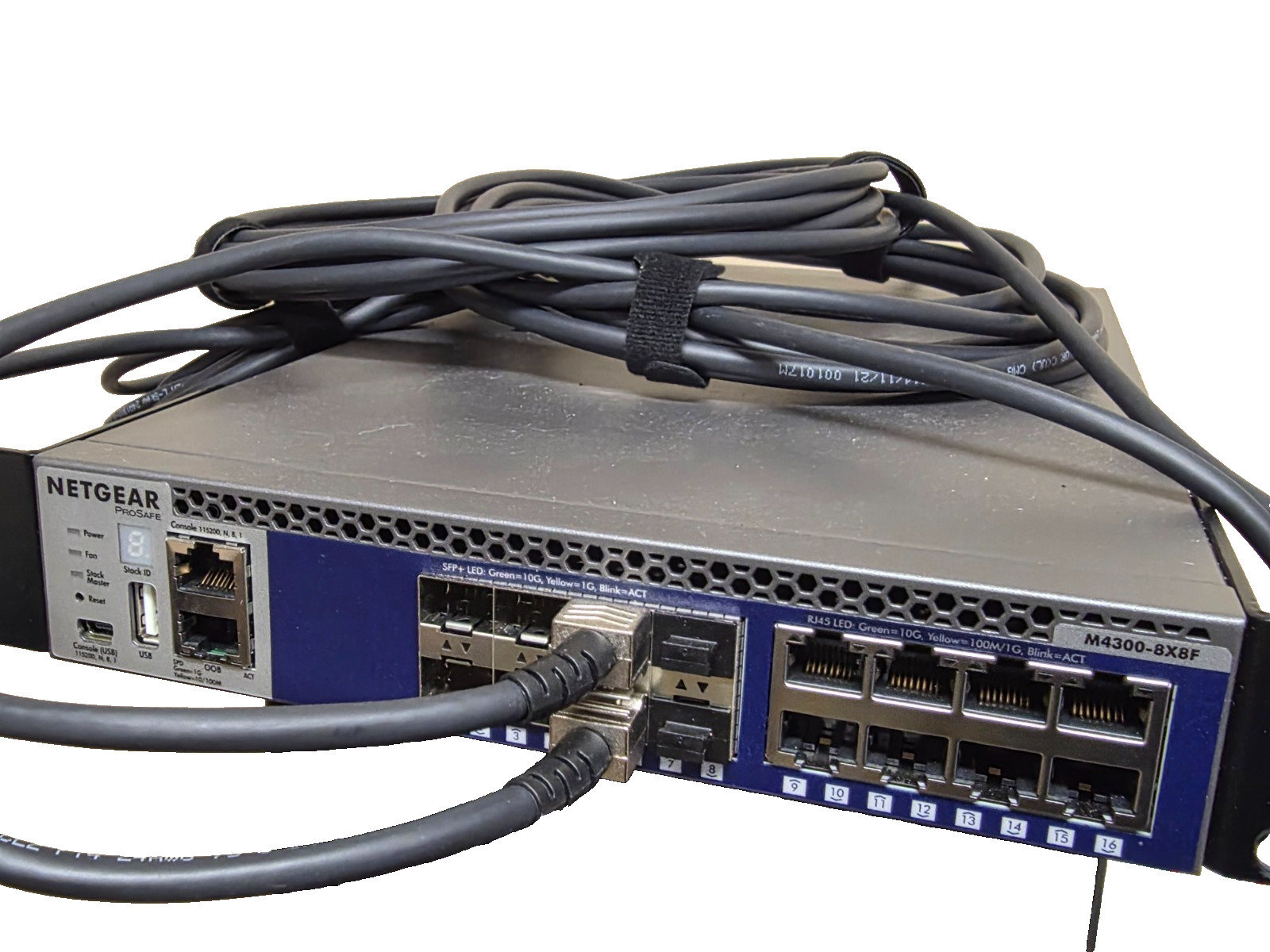 NETGEAR ProSafe M4300-8X8F Network Switch 10Gb 8xSFP+ 8xRJ45