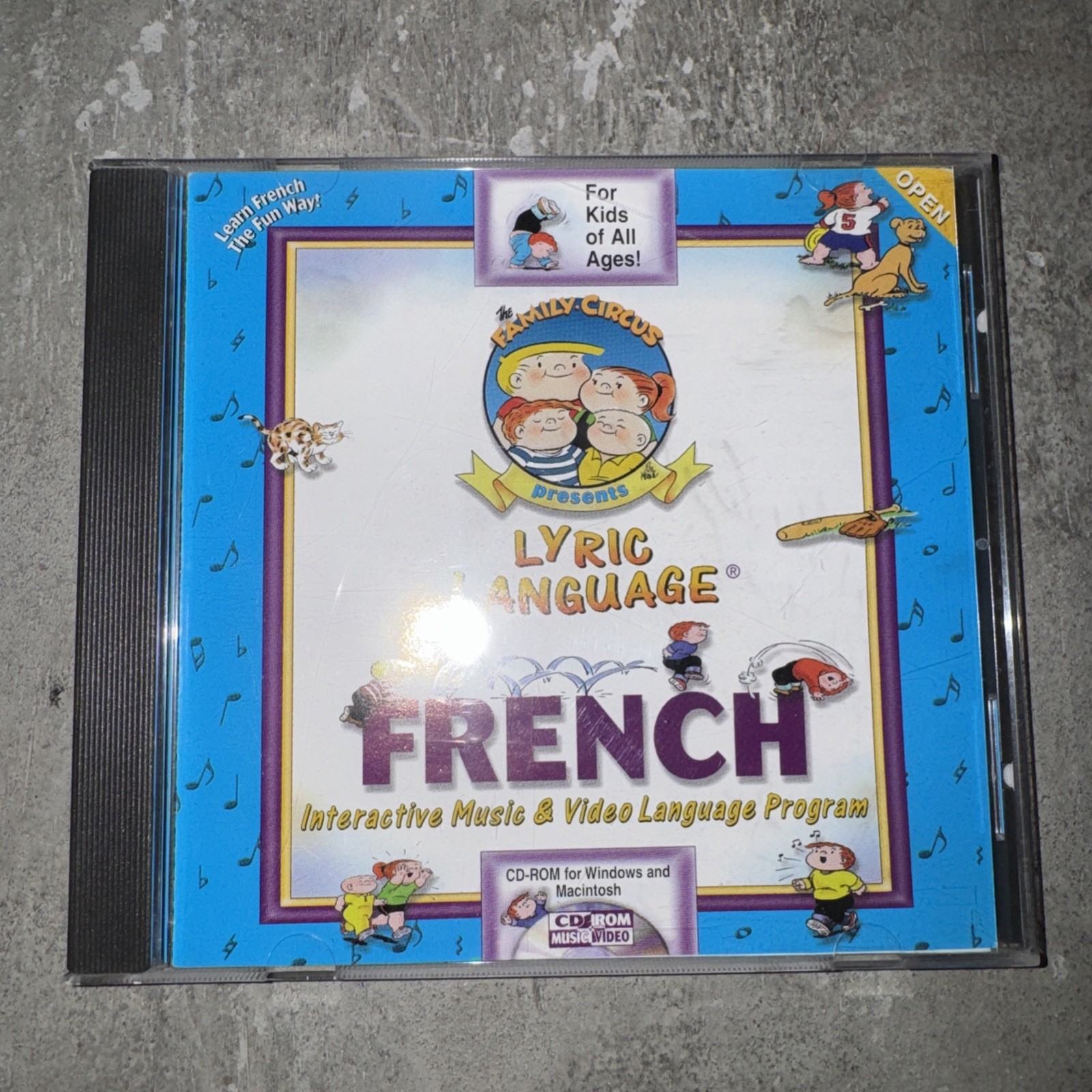 Family Circus Lyric Language Spanish PC CD ROM Windows/Mac 95-05-20 v.2.5