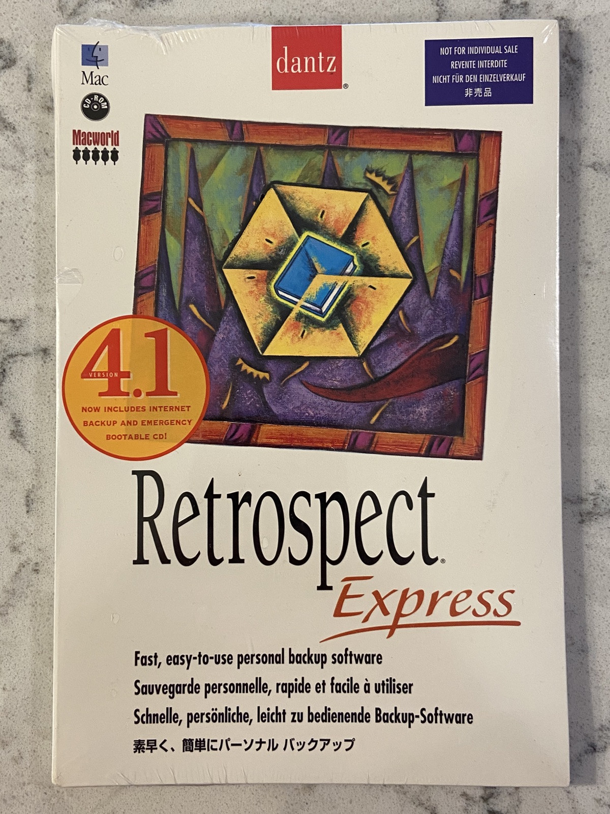 NEW & SEALED ~ Dantz Retrospect Express 4.1 on CD-ROM for Macintosh