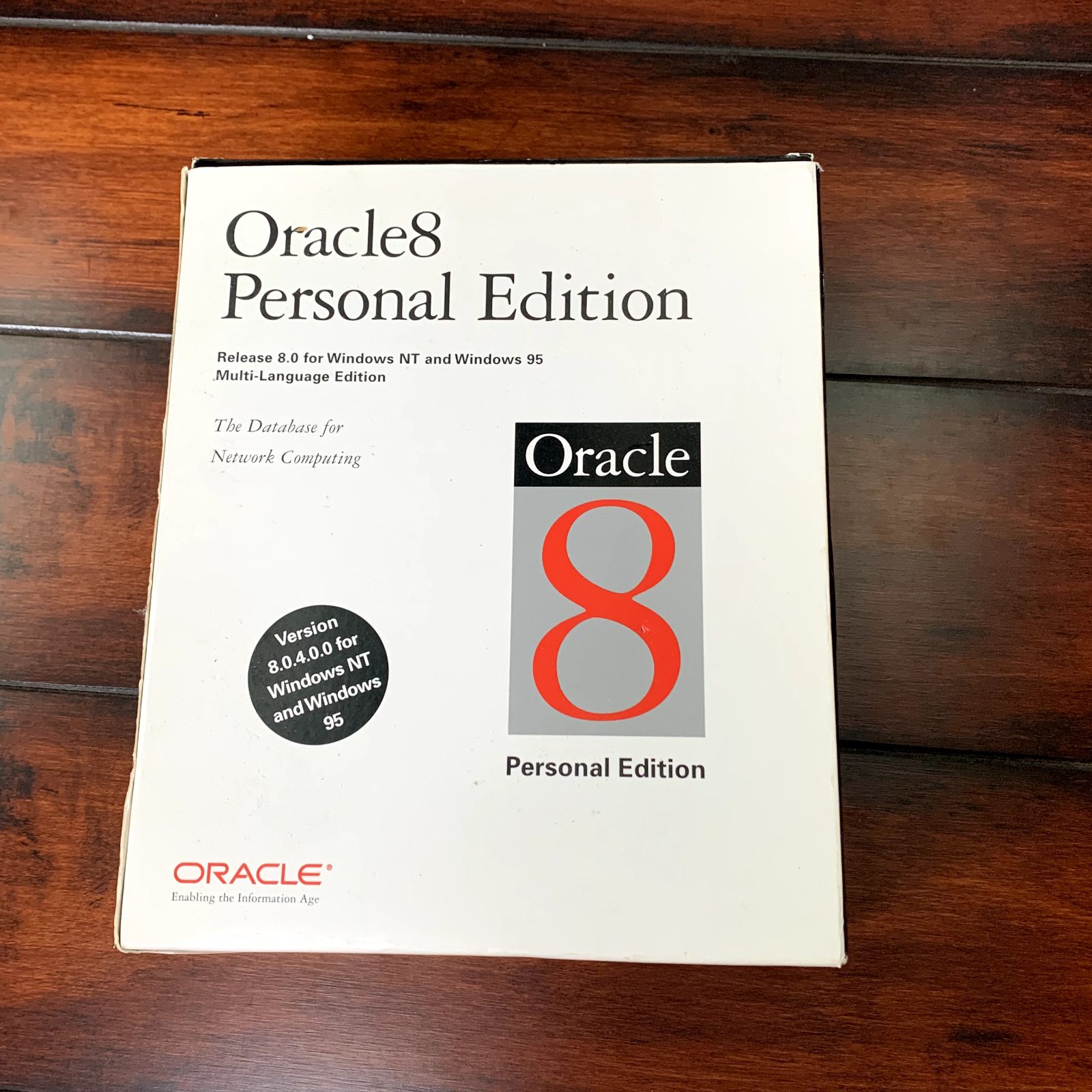 Oracle8 Oracle 8 Personal Edition Windows NT 95 Software VTG Big Box