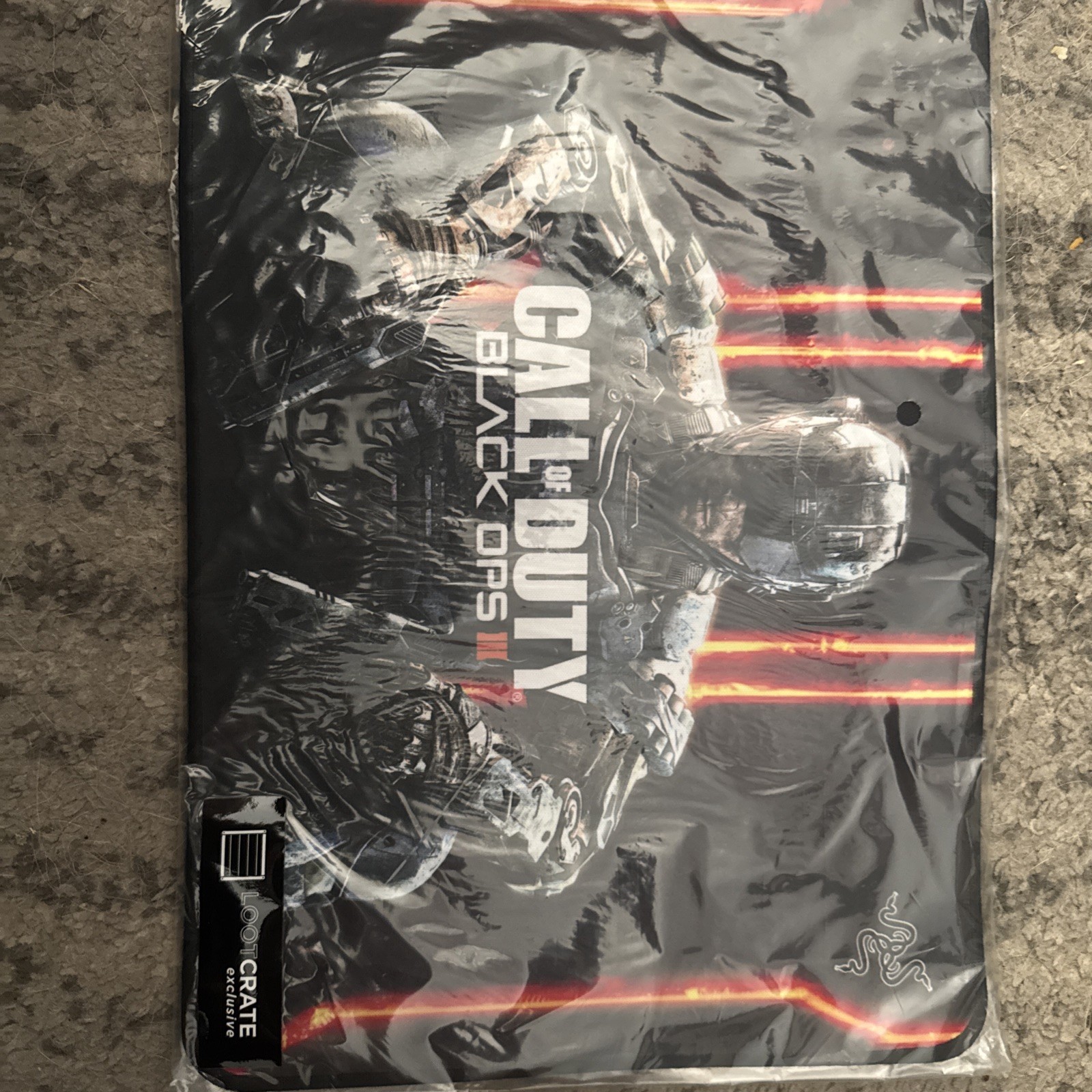NEW SEALED Call of Duty Black OPS 3 Razer Gaming Oversized Mouse Pad Loot Crate
