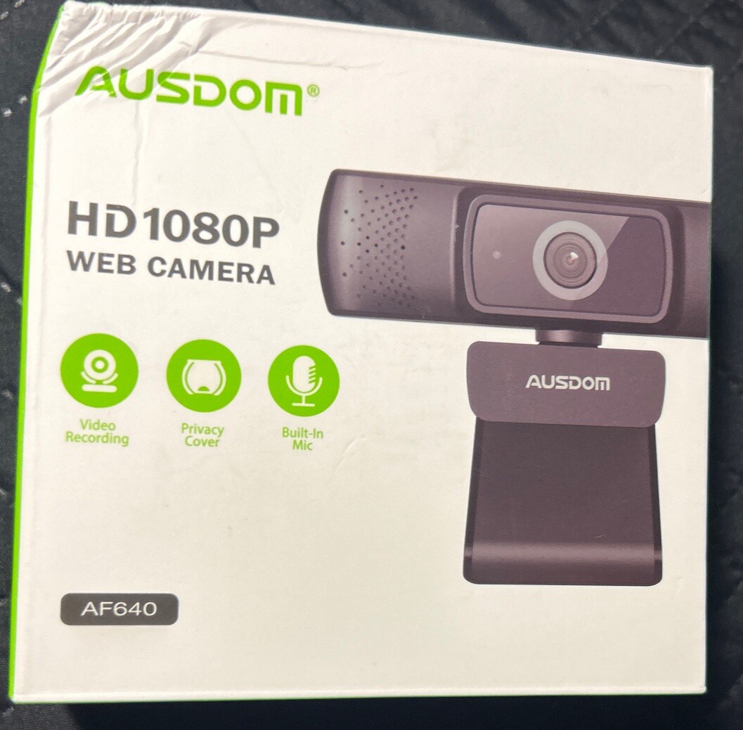Ausdom Full HD 1080P Autofocus Webcam USB Video Camera Noise Cancelling for PC