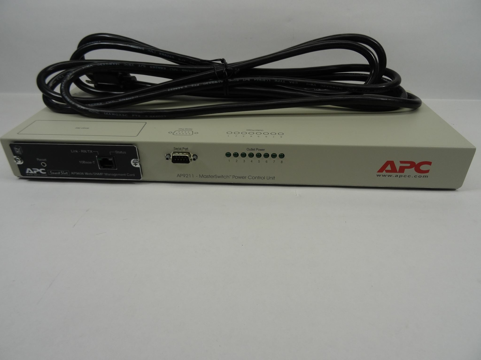 APC AP9211 MASTERSWITCH REMOTE SWITCHED RACK PDU SMARTSLOT AP9606 SNMP CARD