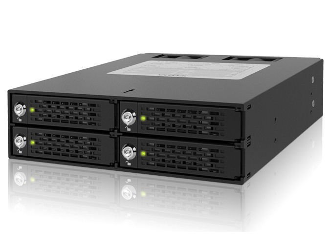 IcyDock  Tough Armor Rugged Full Metal Quad 2.5inch SAS/SATA HDD/SSD, MB994SK-1B