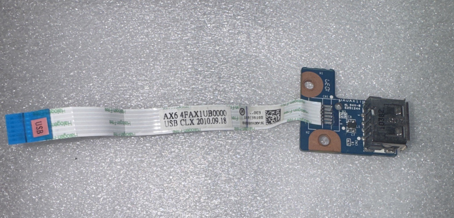 HP Compaq CQ62 USB Port Board W/ Cable NIA01 4FAX1UB0000