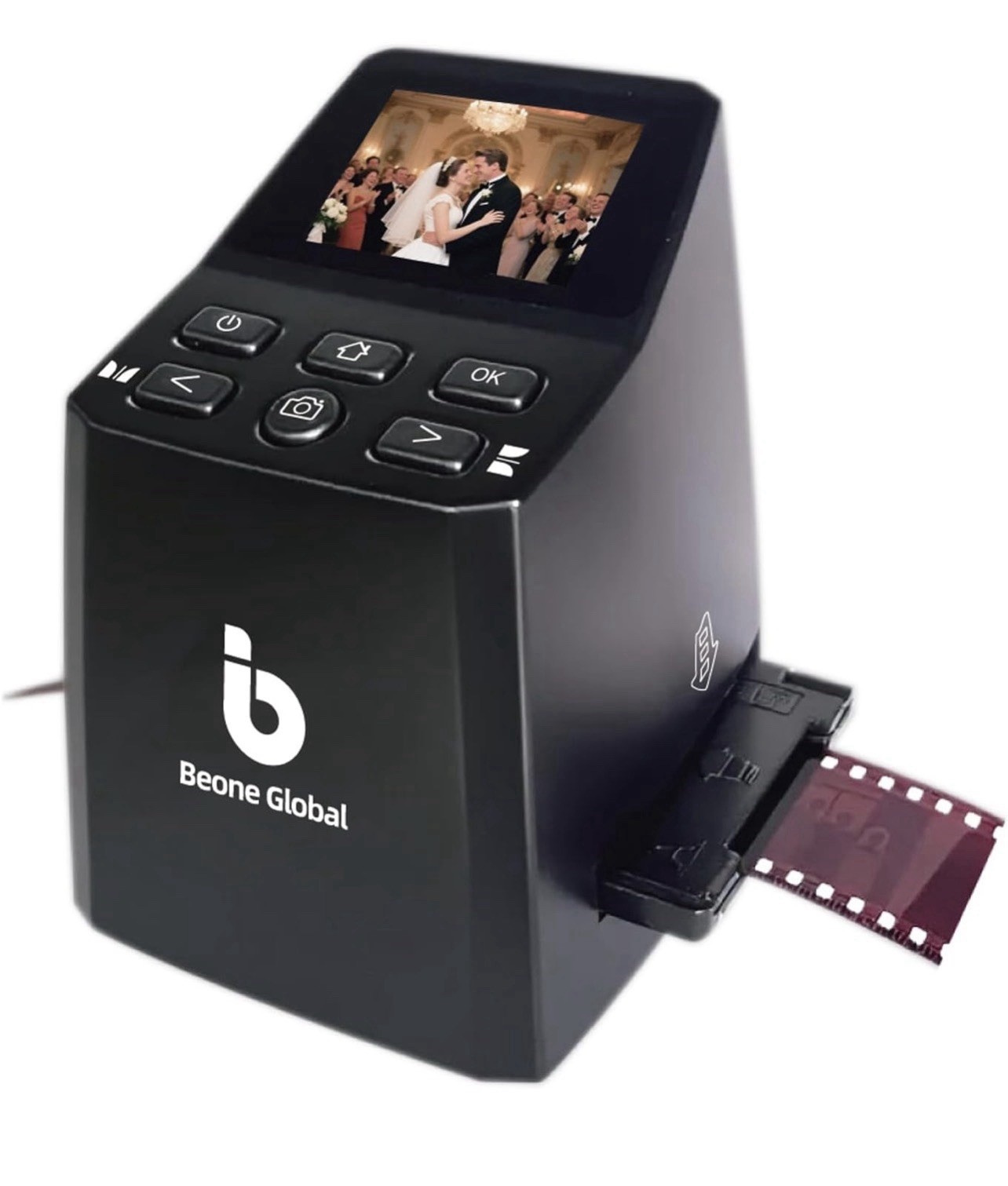 BEONEGLOBAL ClearScan MINI Film Scanner 16MP Slide & Film Scanner, Converts 35mm