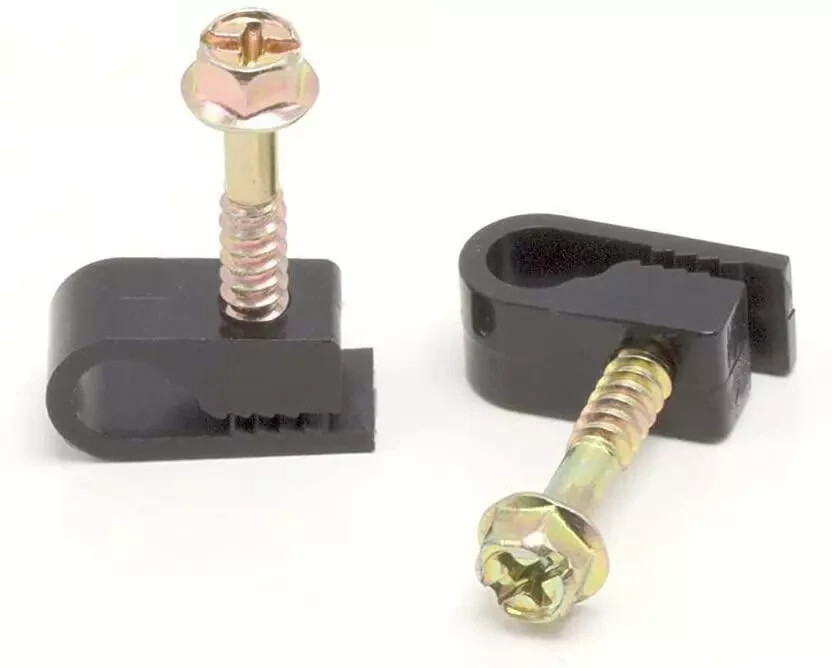 THE CIMPLE CO - Single Coaxial Cable Clips, Cat6, Electrical Wire Cable Clip, 1/