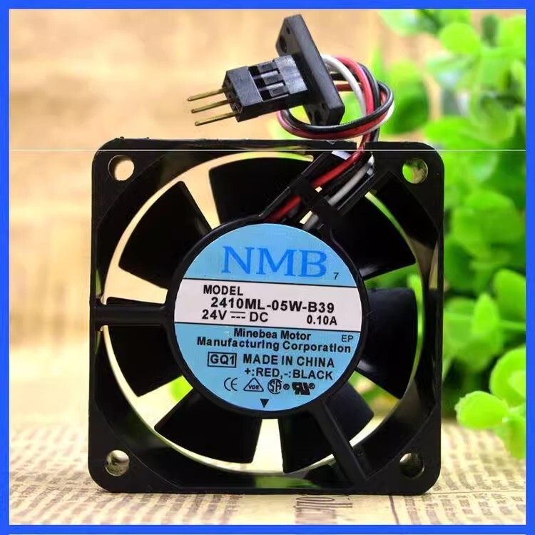 NMB 2410ML-05W-B39 DC24V 0.10A 3-Pin Cooling Fan