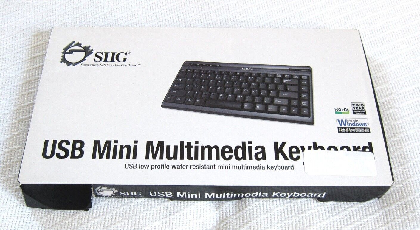 SIIG Wired USB Mini Multimedia Keyboard