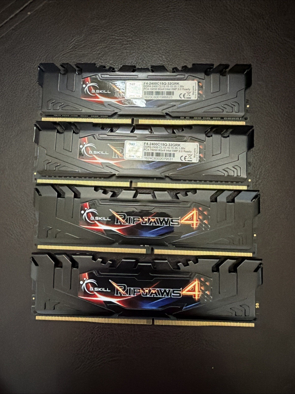 G.SKILL Ripjaws 4 32GB (4x8GB) DDR4 RAM 2400MHz (F4-2400C15Q-32GRK)