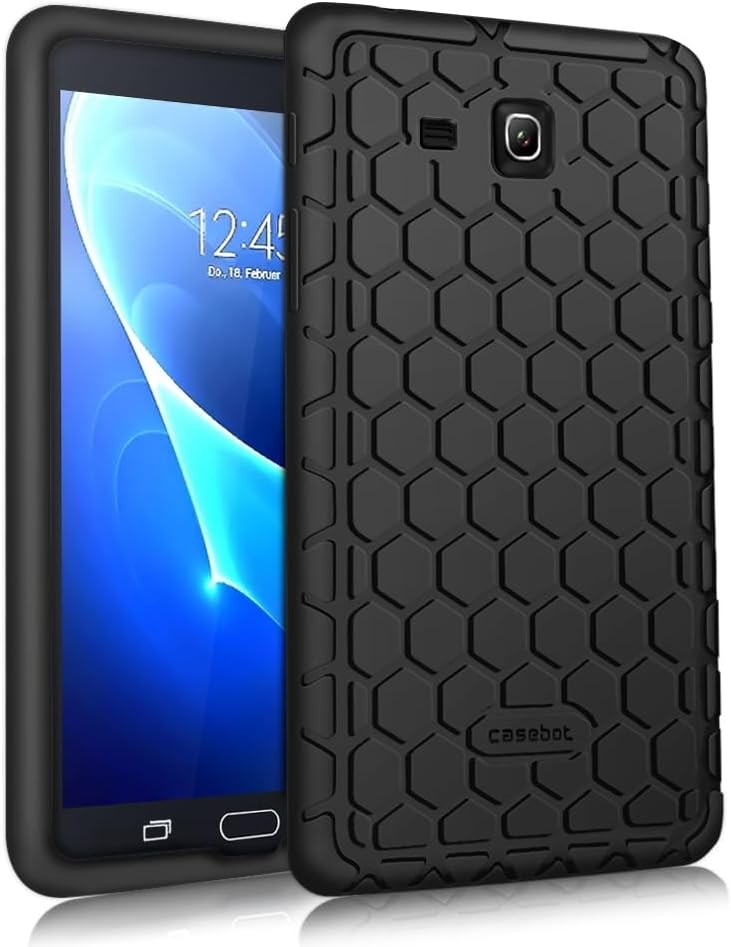 Lightweight Shockproof Cover for Samsung Galaxy Tab A 7.0 - Black Anti-Slip Case
