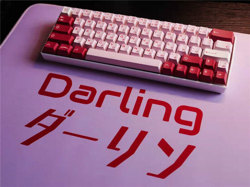 143 Keys Darling in the Franxx 02 PBT Keycaps For Cherry MX Mechanical Keyboard