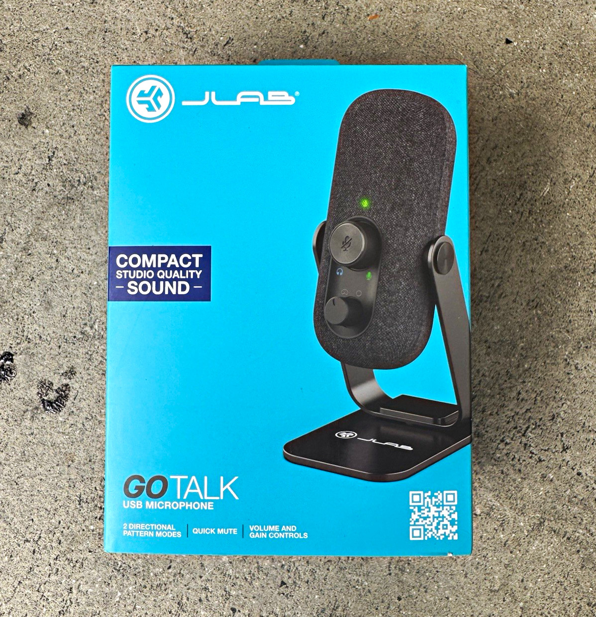 JLab GO TALK USB-C/USB Microphone Mute, Volume & Gain Controls, Black