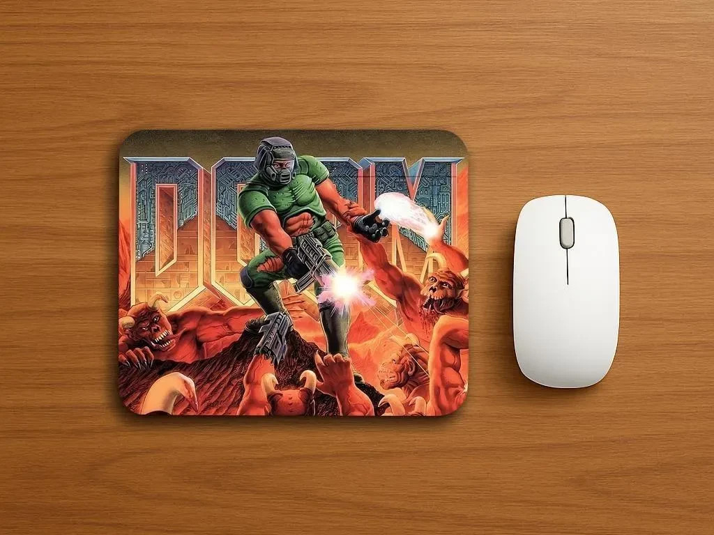 DOOM Mouse Pad Retro Gaming – Classic Shooter FPS Gamer Gift