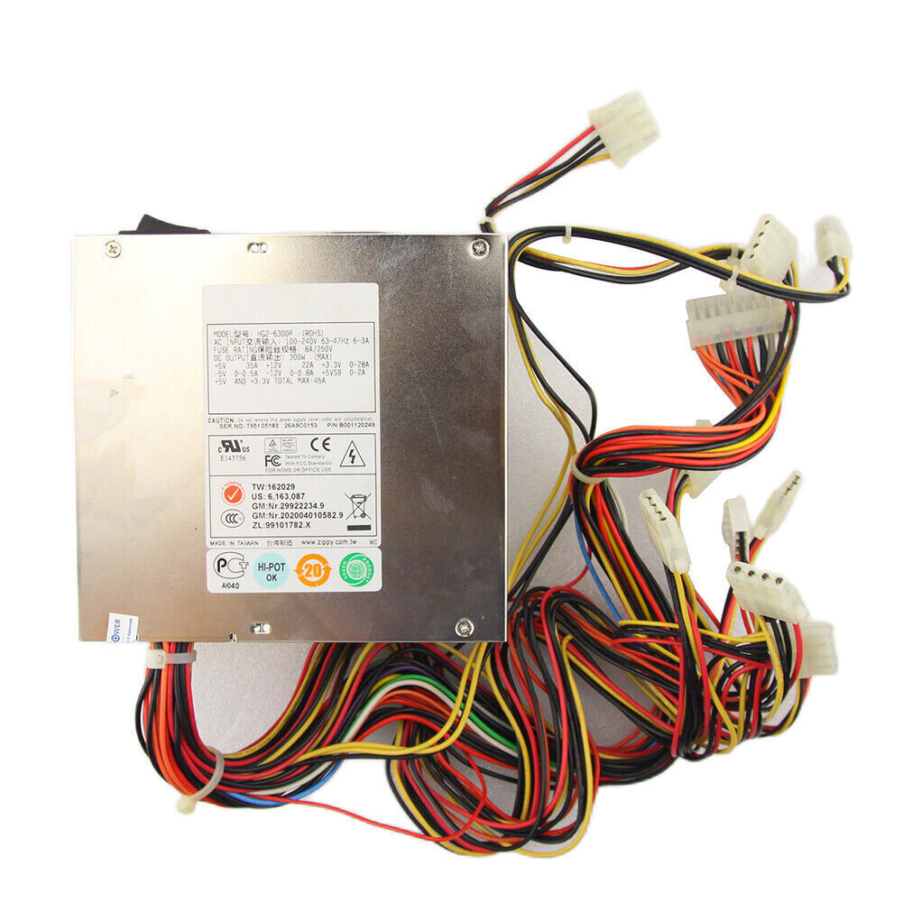 For zippy HG2-6300P Industrial 300W Power Supply Computer Equipment ATX