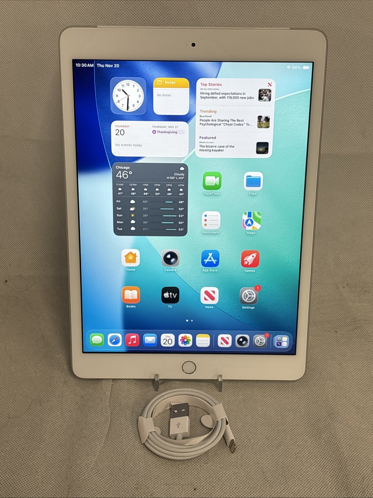Apple iPad (8th Generation) A2428 32 GB, Wi-Fi + 4G (Unlocked) 10.2" - Silver