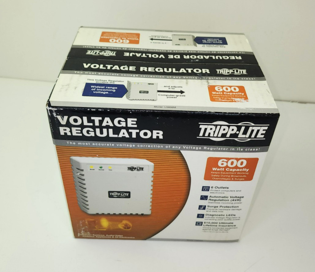 New - Tripp Lite 600-Watt Line Conditioner 6 Outlet