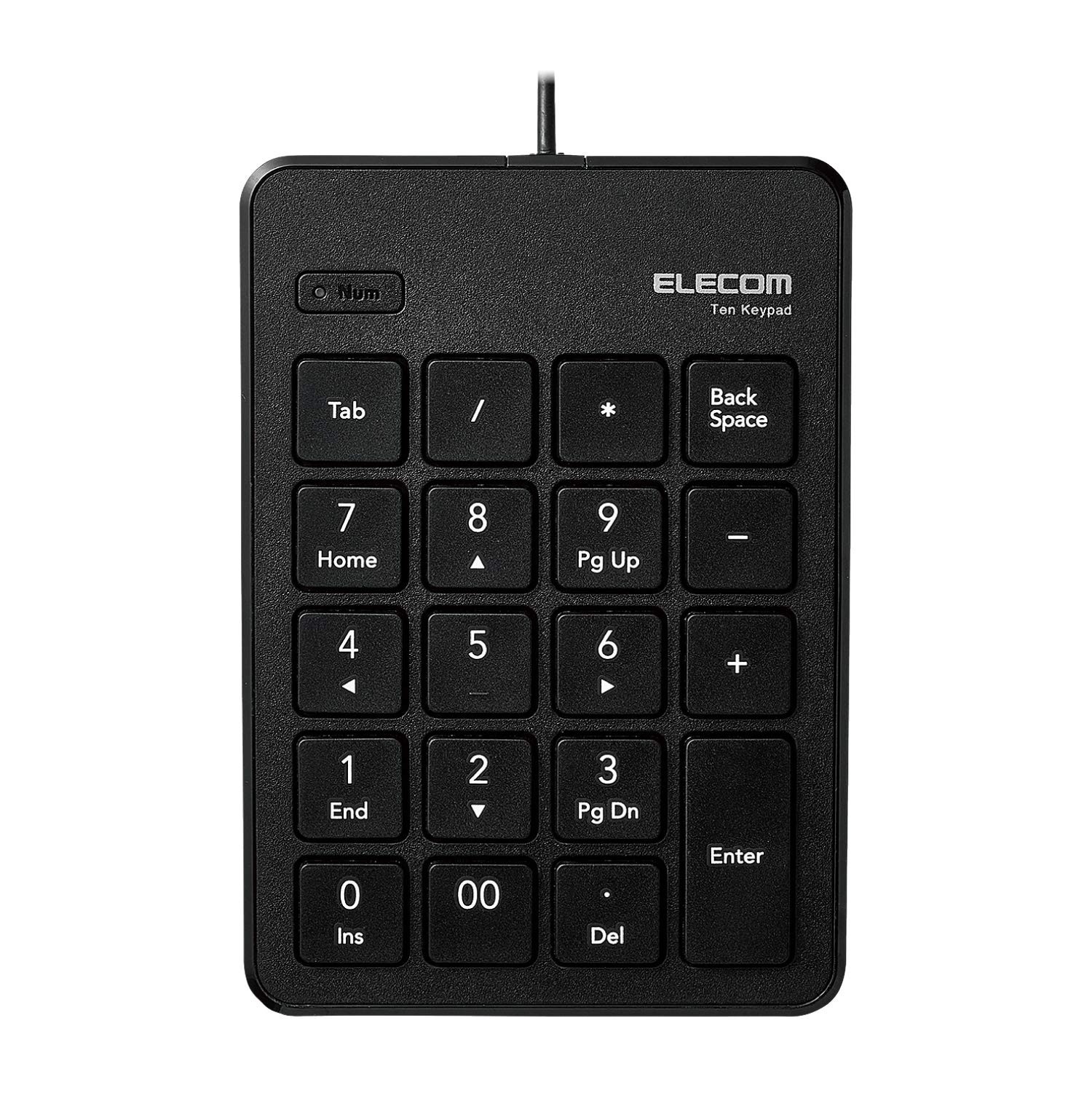 Numeric keypad wired pantograph thin black TK-TCP018BK