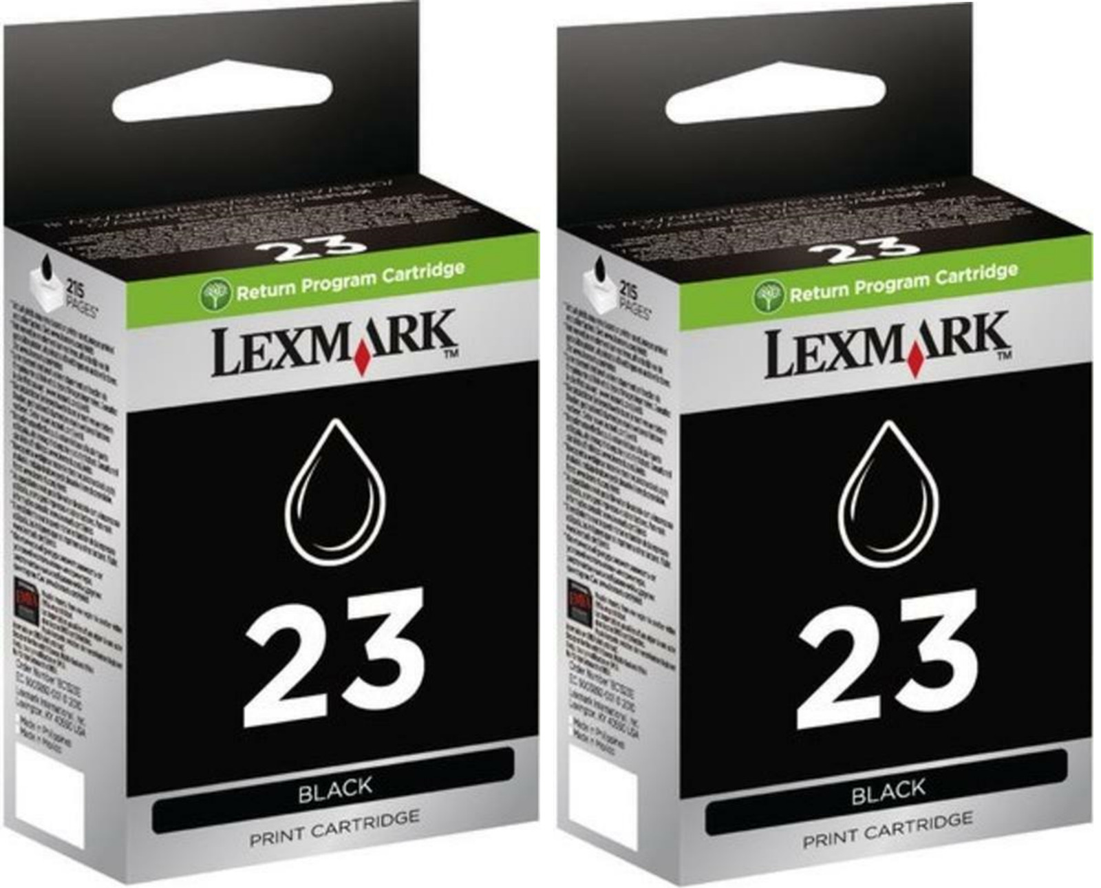 New Genuine Lexmark 23 2PK Ink Cartridge X Series X3530 Z Series Z1420