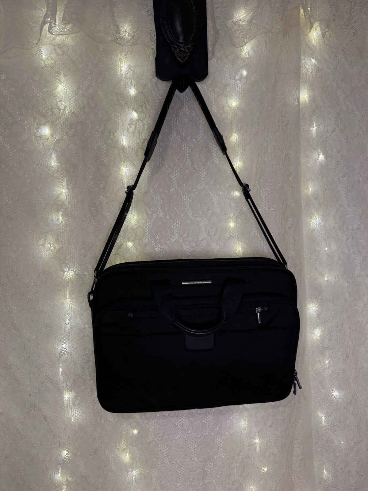 Briggs & Riley @work Laptop Portfolio Briefcase NWOT Black Ballistic Nylon 17"