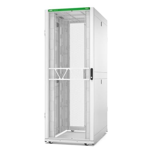 APC NetShelter SX Gen 2 Network Cabinet, Floorstanding, White, 42U, 19 in