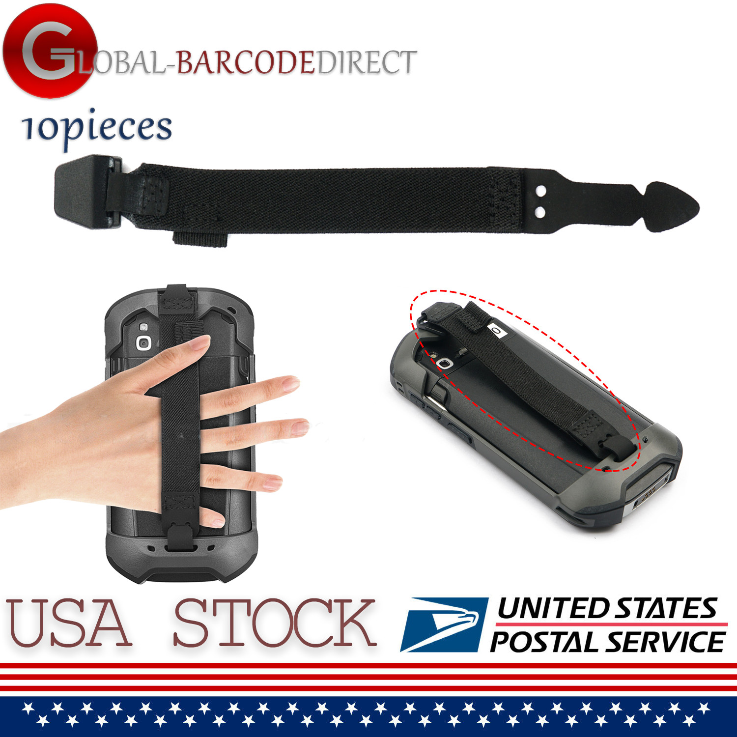 10Pcs New Hand Strap Replaces for Zebra TC51 TC57 TC52 TC56 SG-TC51-BHDSTP1-01